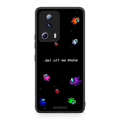 Θήκη Xiaomi 13 Lite 5G Text AFK από τη Smartfits με σχέδιο στο πίσω μέρος και μαύρο περίβλημα | Xiaomi 13 Lite 5G Text AFK Case with Colorful Back and Black Bezels