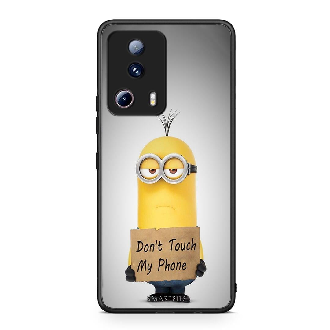 Θήκη Xiaomi 13 Lite 5G Text Minion από τη Smartfits με σχέδιο στο πίσω μέρος και μαύρο περίβλημα | Xiaomi 13 Lite 5G Text Minion Case with Colorful Back and Black Bezels