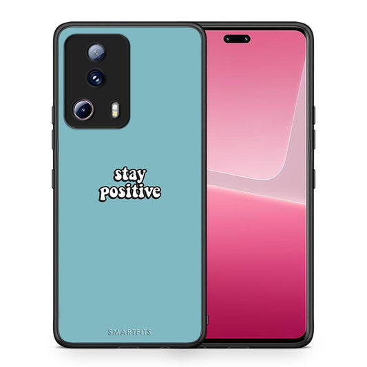 Θήκη Xiaomi 13 Lite 5G Text Positive από τη Smartfits με σχέδιο στο πίσω μέρος και μαύρο περίβλημα | Xiaomi 13 Lite 5G Text Positive Case with Colorful Back and Black Bezels