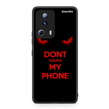 Θήκη Xiaomi 13 Lite 5G Touch My Phone από τη Smartfits με σχέδιο στο πίσω μέρος και μαύρο περίβλημα | Xiaomi 13 Lite 5G Touch My Phone Case with Colorful Back and Black Bezels