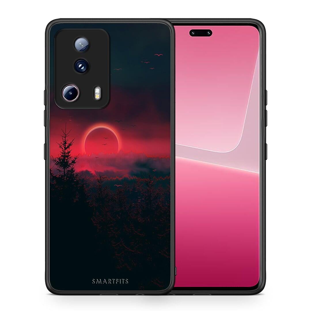 Θήκη Xiaomi 13 Lite 5G Tropic Sunset από τη Smartfits με σχέδιο στο πίσω μέρος και μαύρο περίβλημα | Xiaomi 13 Lite 5G Tropic Sunset Case with Colorful Back and Black Bezels