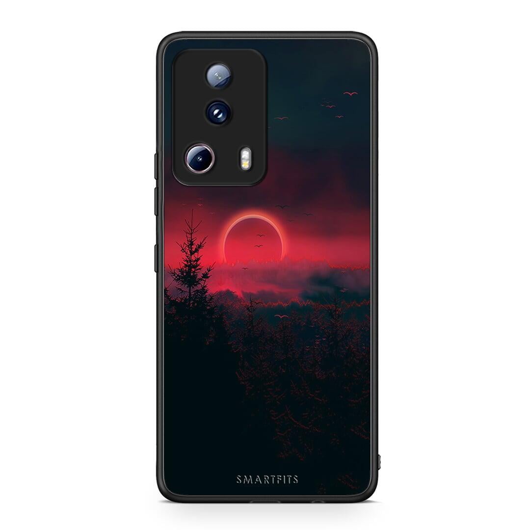 Θήκη Xiaomi 13 Lite 5G Tropic Sunset από τη Smartfits με σχέδιο στο πίσω μέρος και μαύρο περίβλημα | Xiaomi 13 Lite 5G Tropic Sunset Case with Colorful Back and Black Bezels