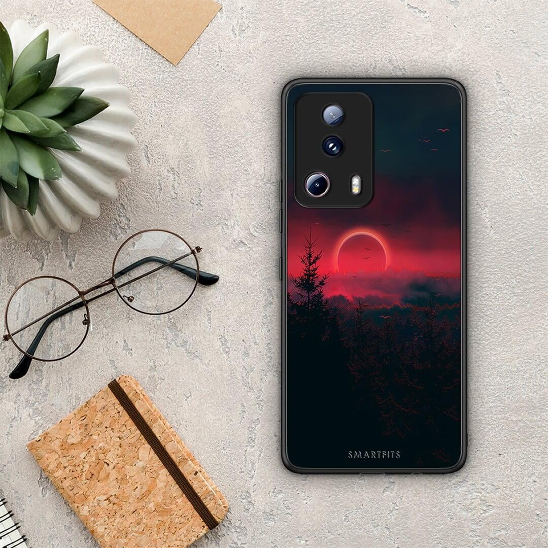 Θήκη Xiaomi 13 Lite 5G Tropic Sunset από τη Smartfits με σχέδιο στο πίσω μέρος και μαύρο περίβλημα | Xiaomi 13 Lite 5G Tropic Sunset Case with Colorful Back and Black Bezels