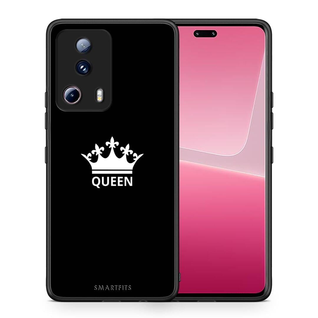 Θήκη Xiaomi 13 Lite 5G Valentine Queen από τη Smartfits με σχέδιο στο πίσω μέρος και μαύρο περίβλημα | Xiaomi 13 Lite 5G Valentine Queen Case with Colorful Back and Black Bezels