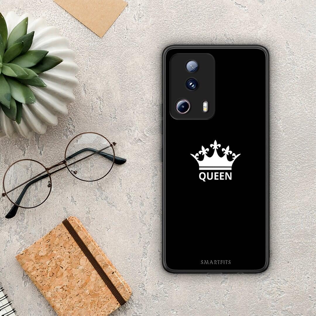 Θήκη Xiaomi 13 Lite 5G Valentine Queen από τη Smartfits με σχέδιο στο πίσω μέρος και μαύρο περίβλημα | Xiaomi 13 Lite 5G Valentine Queen Case with Colorful Back and Black Bezels