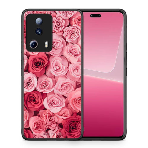 Θήκη Xiaomi 13 Lite 5G Valentine RoseGarden από τη Smartfits με σχέδιο στο πίσω μέρος και μαύρο περίβλημα | Xiaomi 13 Lite 5G Valentine RoseGarden Case with Colorful Back and Black Bezels