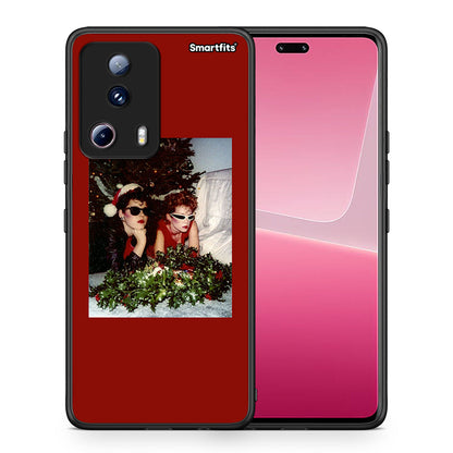 Θήκη Xiaomi 13 Lite 5G Waiting For Xmas από τη Smartfits με σχέδιο στο πίσω μέρος και μαύρο περίβλημα | Xiaomi 13 Lite 5G Waiting For Xmas Case with Colorful Back and Black Bezels