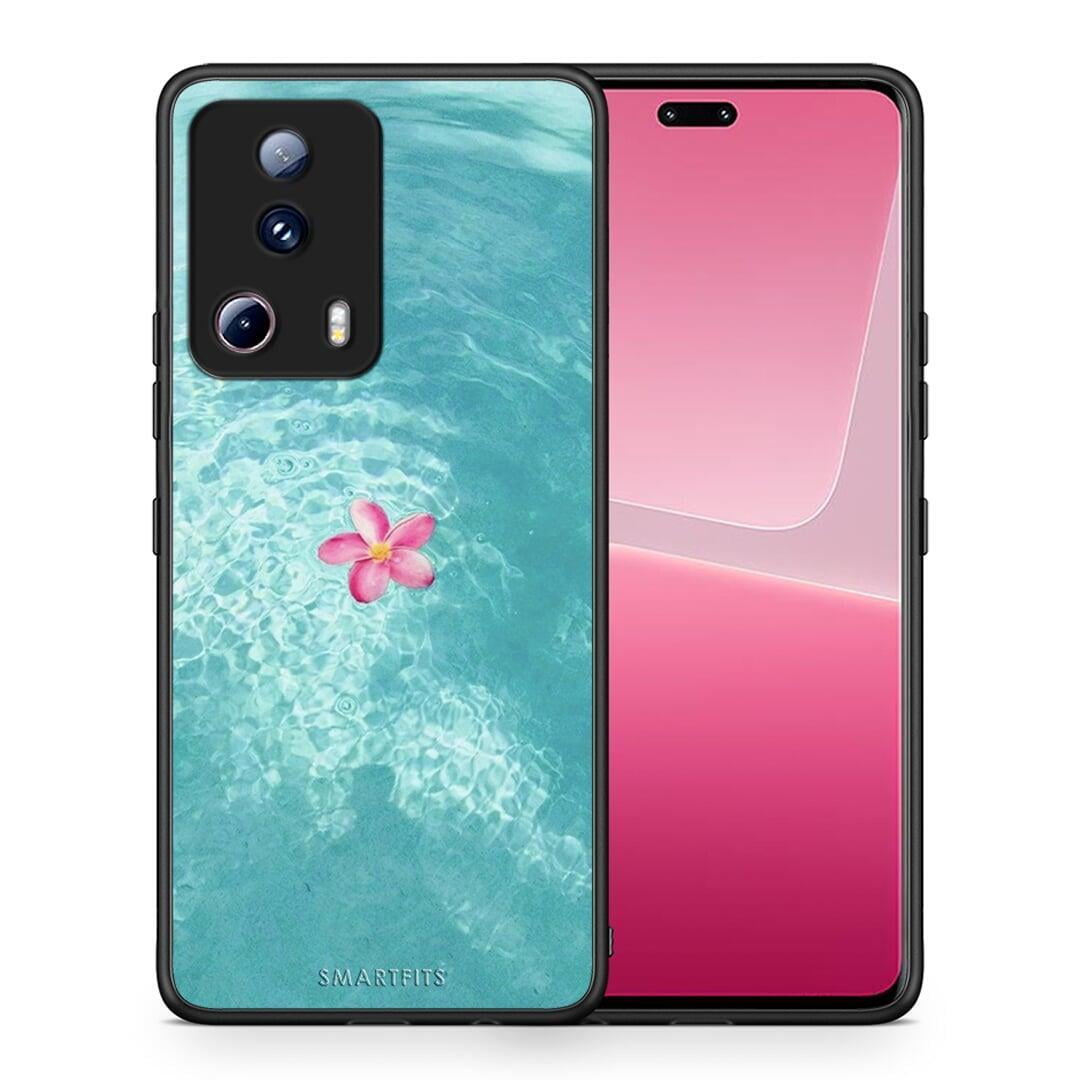 Θήκη Xiaomi 13 Lite 5G Water Flower από τη Smartfits με σχέδιο στο πίσω μέρος και μαύρο περίβλημα | Xiaomi 13 Lite 5G Water Flower Case with Colorful Back and Black Bezels