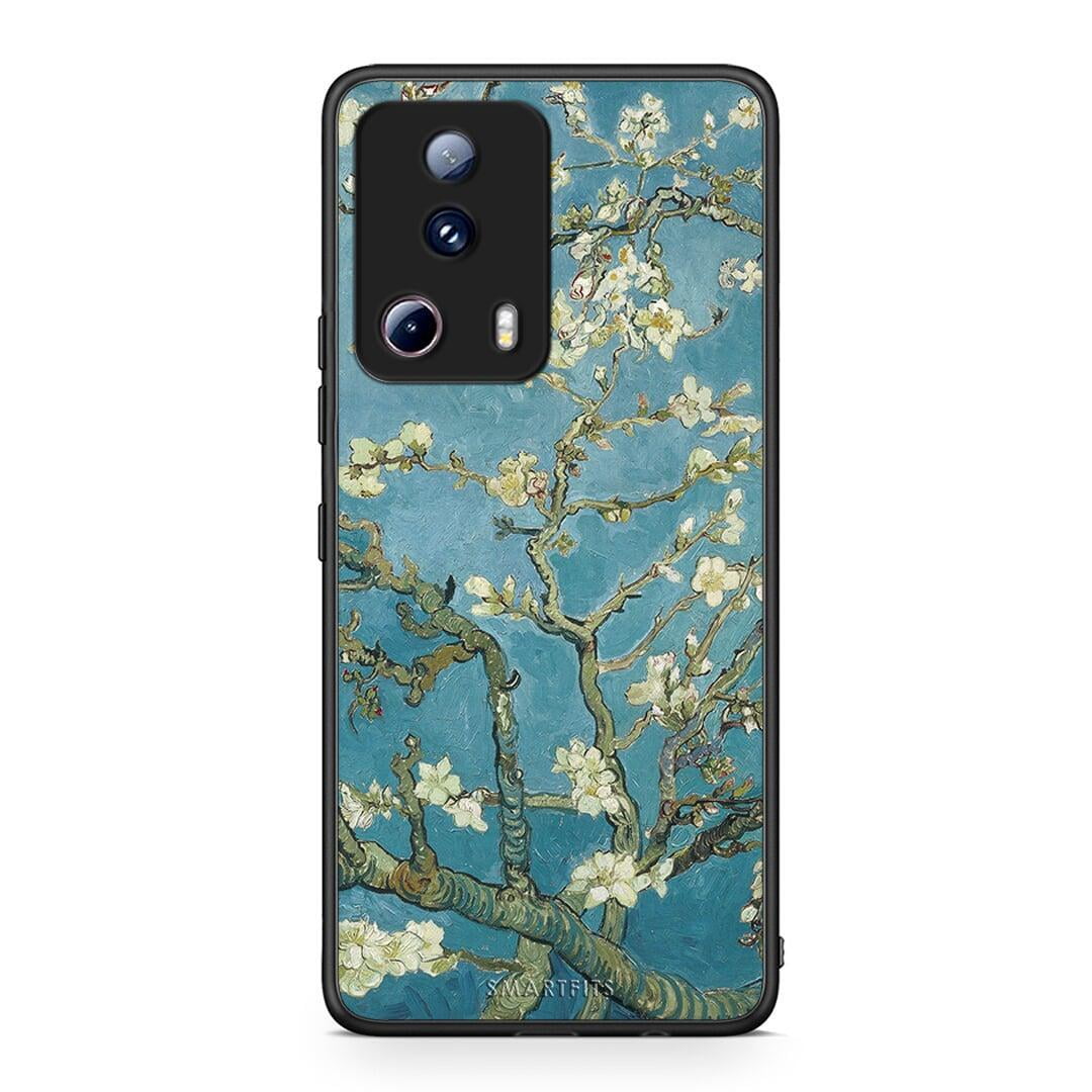 Θήκη Xiaomi 13 Lite 5G White Blossoms από τη Smartfits με σχέδιο στο πίσω μέρος και μαύρο περίβλημα | Xiaomi 13 Lite 5G White Blossoms Case with Colorful Back and Black Bezels