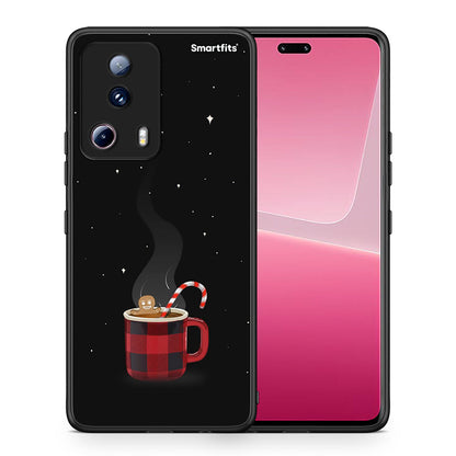 Θήκη Xiaomi 13 Lite 5G Xmas Bathing από τη Smartfits με σχέδιο στο πίσω μέρος και μαύρο περίβλημα | Xiaomi 13 Lite 5G Xmas Bathing Case with Colorful Back and Black Bezels