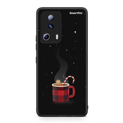 Θήκη Xiaomi 13 Lite 5G Xmas Bathing από τη Smartfits με σχέδιο στο πίσω μέρος και μαύρο περίβλημα | Xiaomi 13 Lite 5G Xmas Bathing Case with Colorful Back and Black Bezels