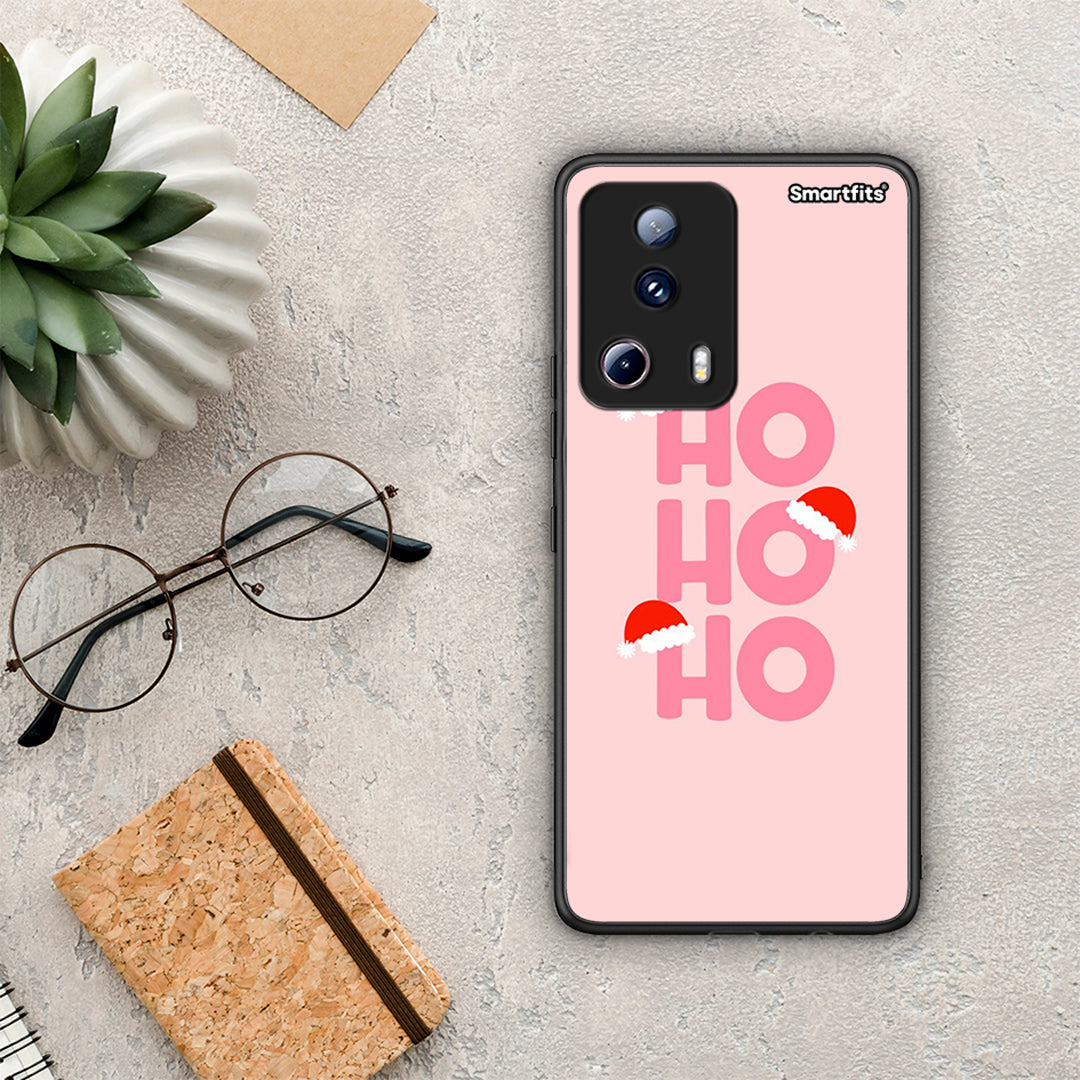Θήκη Xiaomi 13 Lite 5G Xmas Ho Ho Ho από τη Smartfits με σχέδιο στο πίσω μέρος και μαύρο περίβλημα | Xiaomi 13 Lite 5G Xmas Ho Ho Ho Case with Colorful Back and Black Bezels