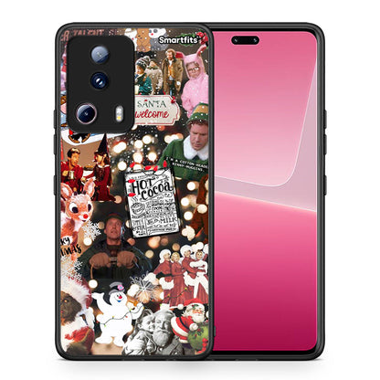 Θήκη Xiaomi 13 Lite 5G Xmas Movies από τη Smartfits με σχέδιο στο πίσω μέρος και μαύρο περίβλημα | Xiaomi 13 Lite 5G Xmas Movies Case with Colorful Back and Black Bezels
