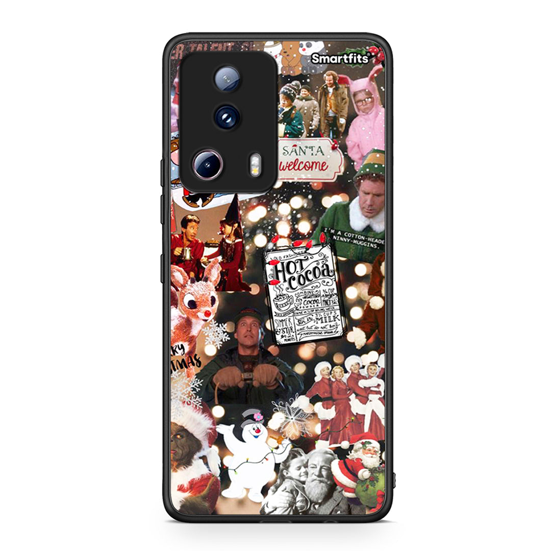 Θήκη Xiaomi 13 Lite 5G Xmas Movies από τη Smartfits με σχέδιο στο πίσω μέρος και μαύρο περίβλημα | Xiaomi 13 Lite 5G Xmas Movies Case with Colorful Back and Black Bezels