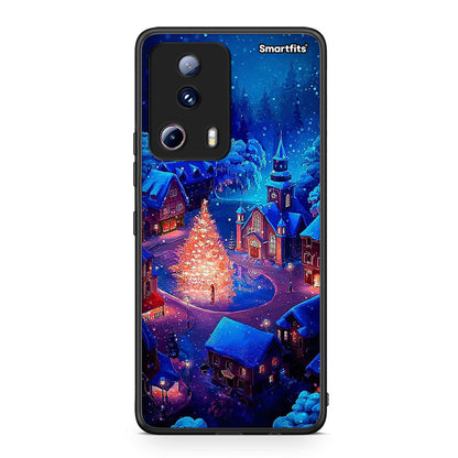 Θήκη Xiaomi 13 Lite 5G Xmas Village από τη Smartfits με σχέδιο στο πίσω μέρος και μαύρο περίβλημα | Xiaomi 13 Lite 5G Xmas Village Case with Colorful Back and Black Bezels