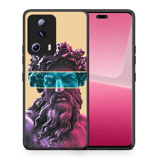 Θήκη Xiaomi 13 Lite 5G Zeus Art από τη Smartfits με σχέδιο στο πίσω μέρος και μαύρο περίβλημα | Xiaomi 13 Lite 5G Zeus Art Case with Colorful Back and Black Bezels