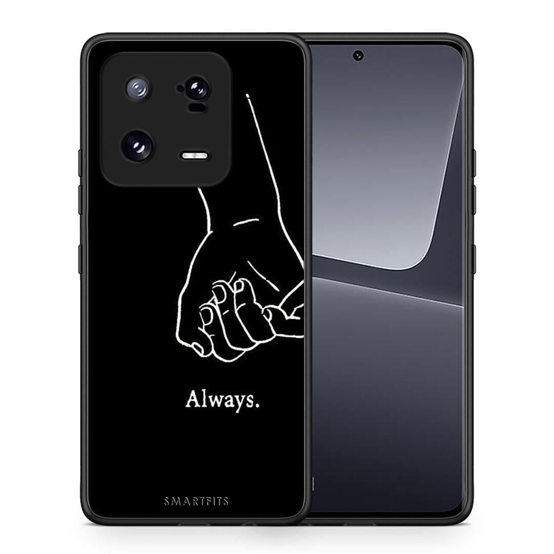Θήκη Xiaomi 13 Pro Always & Forever 1 από τη Smartfits με σχέδιο στο πίσω μέρος και μαύρο περίβλημα | Xiaomi 13 Pro Always & Forever 1 Case with Colorful Back and Black Bezels