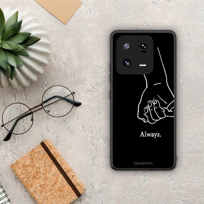 Θήκη Xiaomi 13 Always & Forever 1 από τη Smartfits με σχέδιο στο πίσω μέρος και μαύρο περίβλημα | Xiaomi 13 Always & Forever 1 Case with Colorful Back and Black Bezels