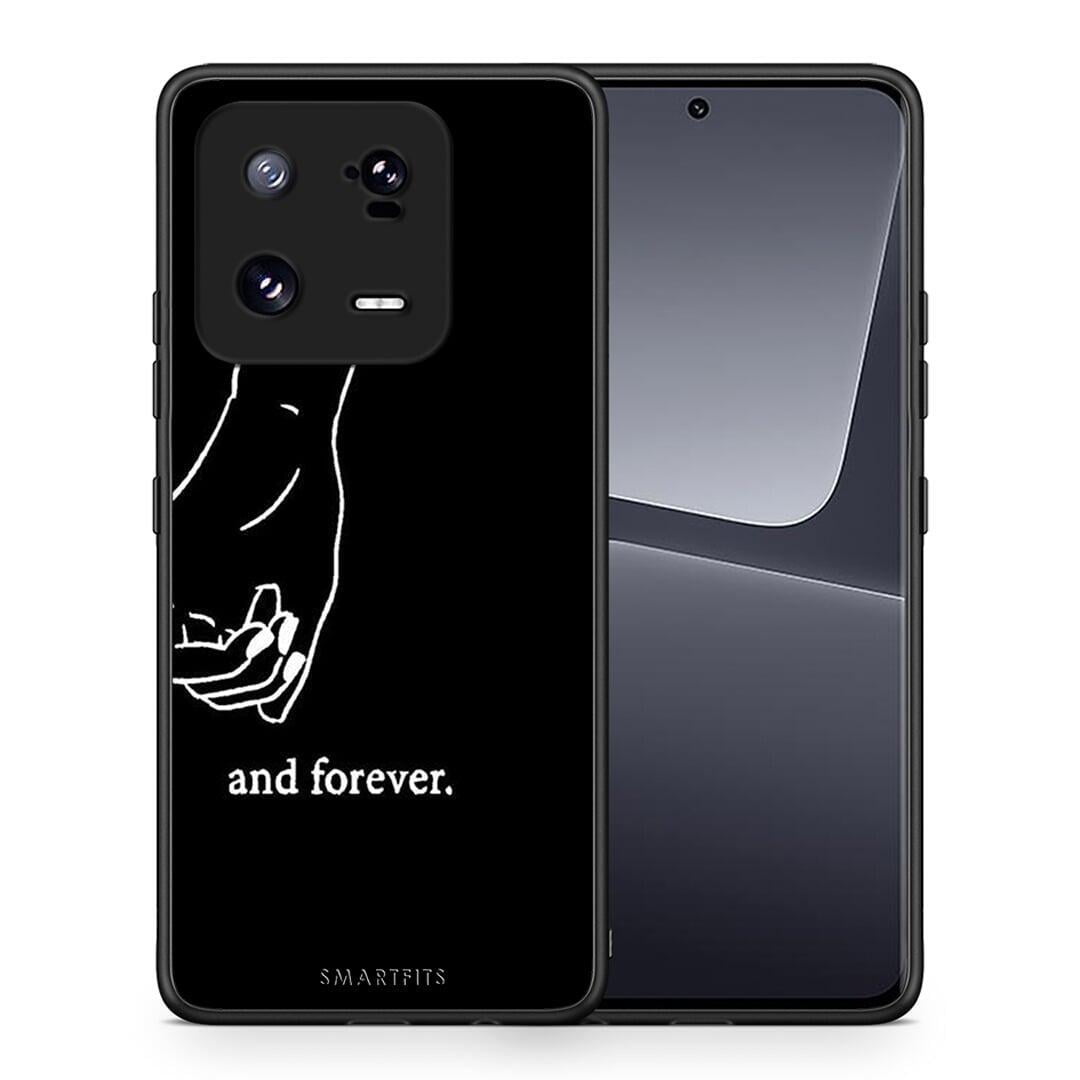 Θήκη Xiaomi 13 Pro Always & Forever 2 από τη Smartfits με σχέδιο στο πίσω μέρος και μαύρο περίβλημα | Xiaomi 13 Pro Always & Forever 2 Case with Colorful Back and Black Bezels