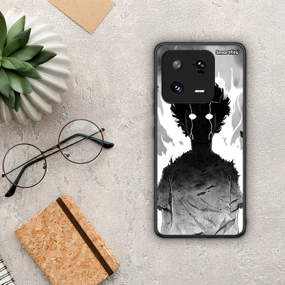 Θήκη Xiaomi 13 Anime Boy από τη Smartfits με σχέδιο στο πίσω μέρος και μαύρο περίβλημα | Xiaomi 13 Anime Boy Case with Colorful Back and Black Bezels