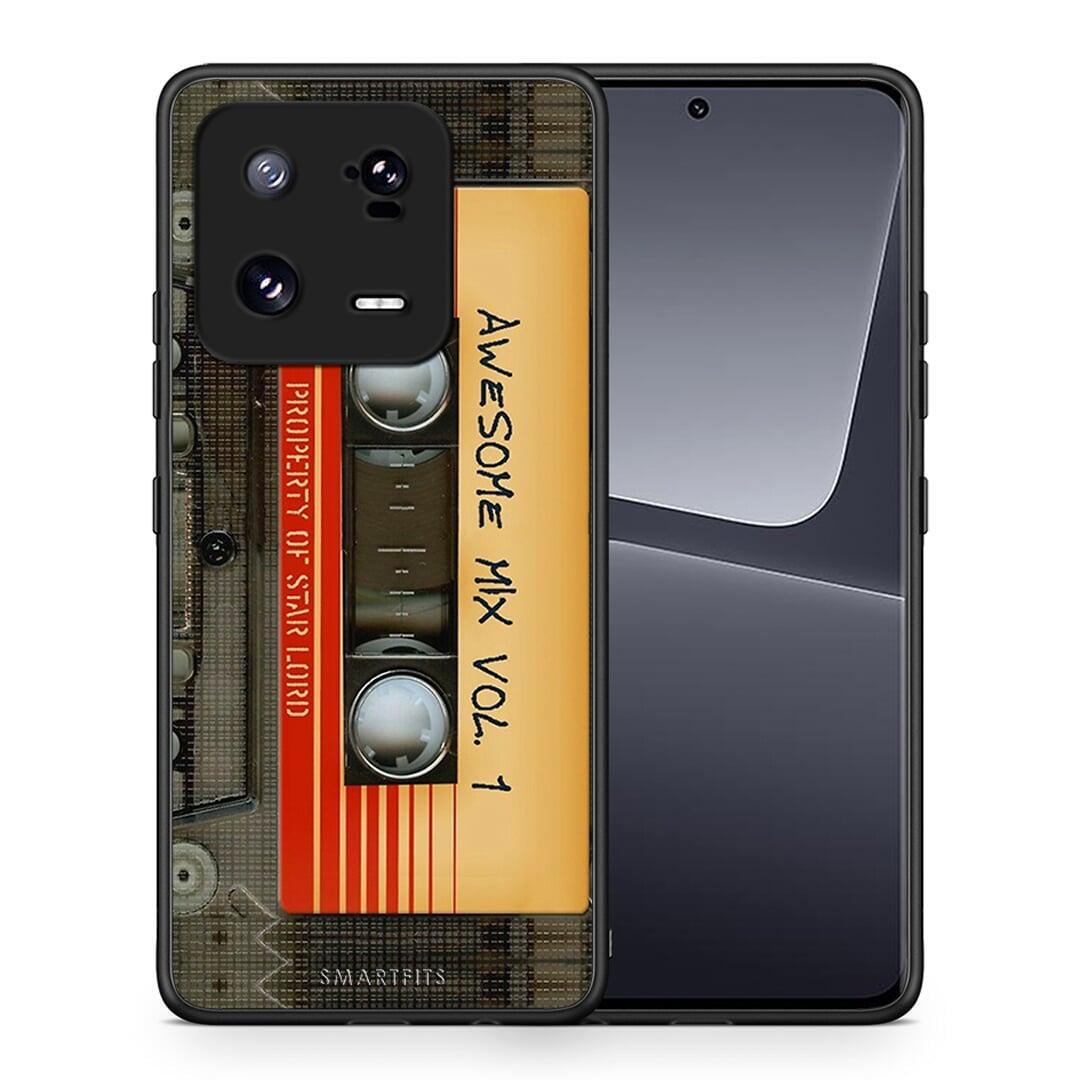 Θήκη Xiaomi 13 Pro Awesome Mix από τη Smartfits με σχέδιο στο πίσω μέρος και μαύρο περίβλημα | Xiaomi 13 Pro Awesome Mix Case with Colorful Back and Black Bezels