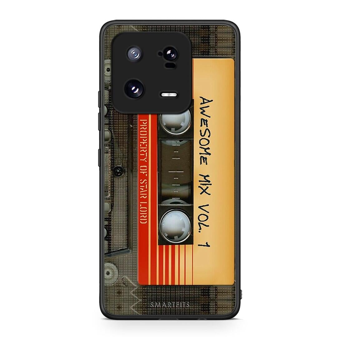 Θήκη Xiaomi 13 Pro Awesome Mix από τη Smartfits με σχέδιο στο πίσω μέρος και μαύρο περίβλημα | Xiaomi 13 Pro Awesome Mix Case with Colorful Back and Black Bezels