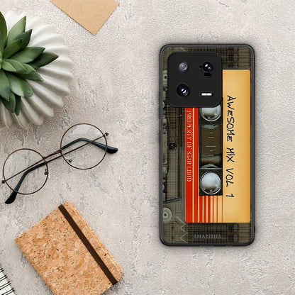 Θήκη Xiaomi 13 Awesome Mix από τη Smartfits με σχέδιο στο πίσω μέρος και μαύρο περίβλημα | Xiaomi 13 Awesome Mix Case with Colorful Back and Black Bezels