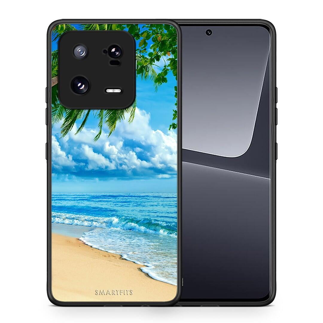 Θήκη Xiaomi 13 Beautiful Beach από τη Smartfits με σχέδιο στο πίσω μέρος και μαύρο περίβλημα | Xiaomi 13 Beautiful Beach Case with Colorful Back and Black Bezels