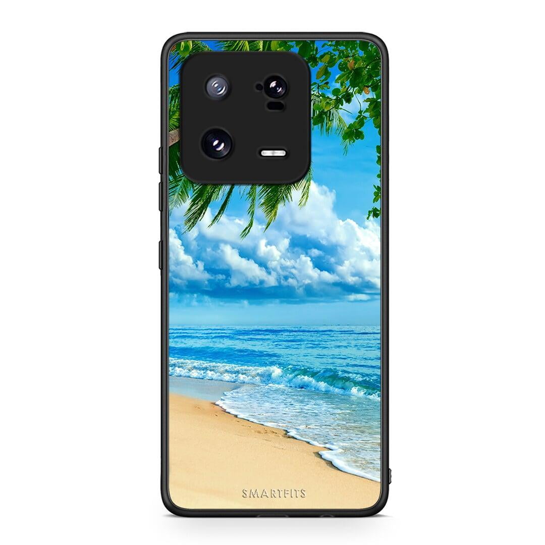 Θήκη Xiaomi 13 Beautiful Beach από τη Smartfits με σχέδιο στο πίσω μέρος και μαύρο περίβλημα | Xiaomi 13 Beautiful Beach Case with Colorful Back and Black Bezels