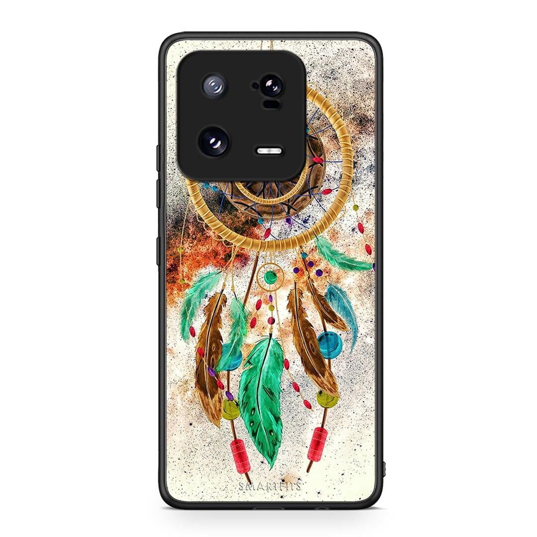 Θήκη Xiaomi 13 Boho DreamCatcher από τη Smartfits με σχέδιο στο πίσω μέρος και μαύρο περίβλημα | Xiaomi 13 Boho DreamCatcher Case with Colorful Back and Black Bezels