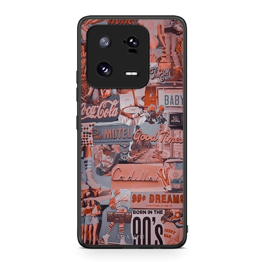 Θήκη Xiaomi 13 Pro Born In 90s από τη Smartfits με σχέδιο στο πίσω μέρος και μαύρο περίβλημα | Xiaomi 13 Pro Born In 90s Case with Colorful Back and Black Bezels