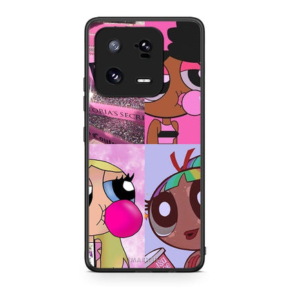 Θήκη Xiaomi 13 Pro Bubble Girls από τη Smartfits με σχέδιο στο πίσω μέρος και μαύρο περίβλημα | Xiaomi 13 Pro Bubble Girls Case with Colorful Back and Black Bezels