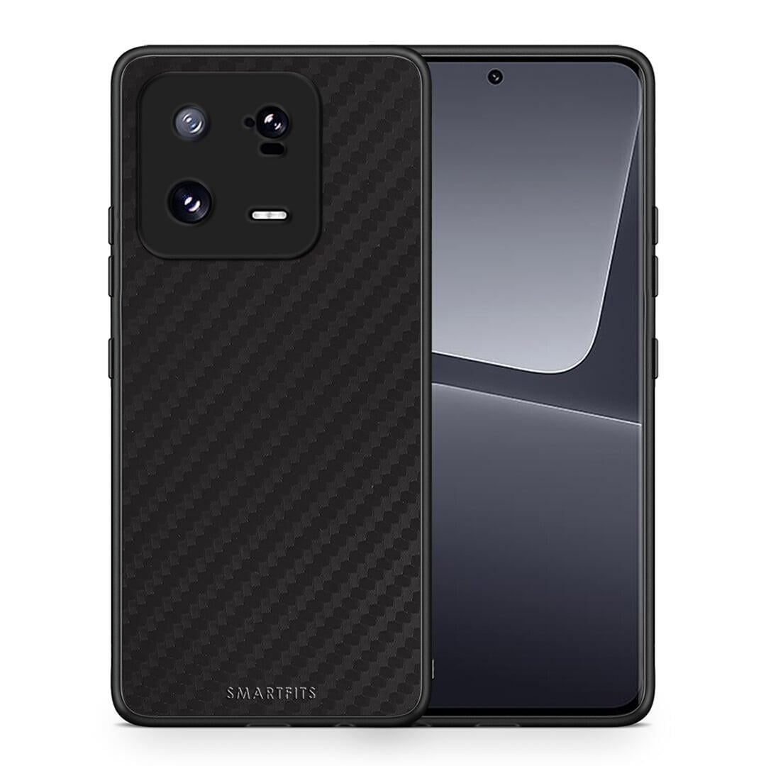 Θήκη Xiaomi 13 Carbon Black από τη Smartfits με σχέδιο στο πίσω μέρος και μαύρο περίβλημα | Xiaomi 13 Carbon Black Case with Colorful Back and Black Bezels