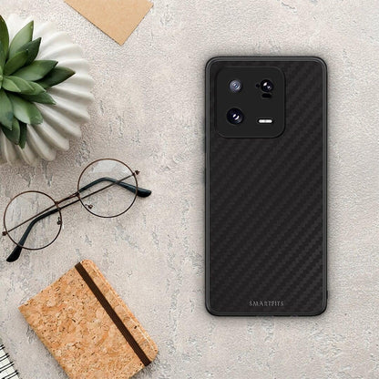 Θήκη Xiaomi 13 Carbon Black από τη Smartfits με σχέδιο στο πίσω μέρος και μαύρο περίβλημα | Xiaomi 13 Carbon Black Case with Colorful Back and Black Bezels