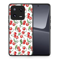 Thumbnail for Θήκη Xiaomi 13 Pro Cherry Summer από τη Smartfits με σχέδιο στο πίσω μέρος και μαύρο περίβλημα | Xiaomi 13 Pro Cherry Summer Case with Colorful Back and Black Bezels