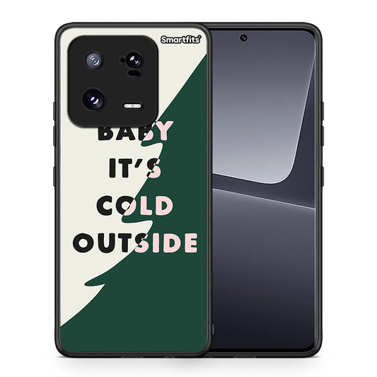 Θήκη Xiaomi 13 Cold Outside από τη Smartfits με σχέδιο στο πίσω μέρος και μαύρο περίβλημα | Xiaomi 13 Cold Outside Case with Colorful Back and Black Bezels