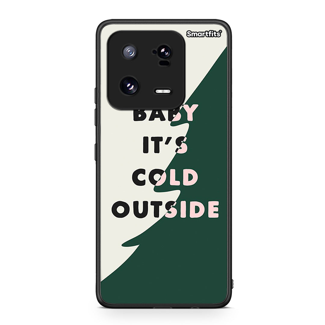 Θήκη Xiaomi 13 Cold Outside από τη Smartfits με σχέδιο στο πίσω μέρος και μαύρο περίβλημα | Xiaomi 13 Cold Outside Case with Colorful Back and Black Bezels