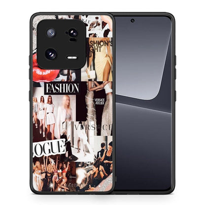 Θήκη Xiaomi 13 Pro Collage Fashion από τη Smartfits με σχέδιο στο πίσω μέρος και μαύρο περίβλημα | Xiaomi 13 Pro Collage Fashion Case with Colorful Back and Black Bezels