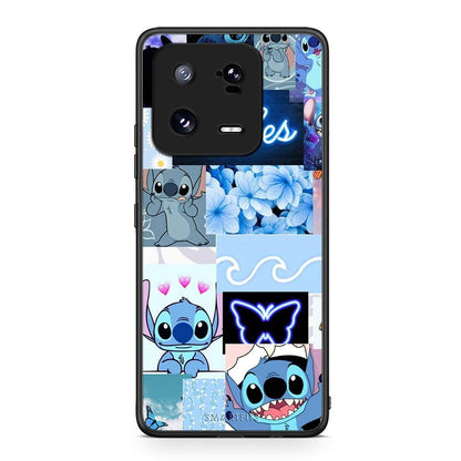 Θήκη Xiaomi 13 Collage Good Vibes από τη Smartfits με σχέδιο στο πίσω μέρος και μαύρο περίβλημα | Xiaomi 13 Collage Good Vibes Case with Colorful Back and Black Bezels