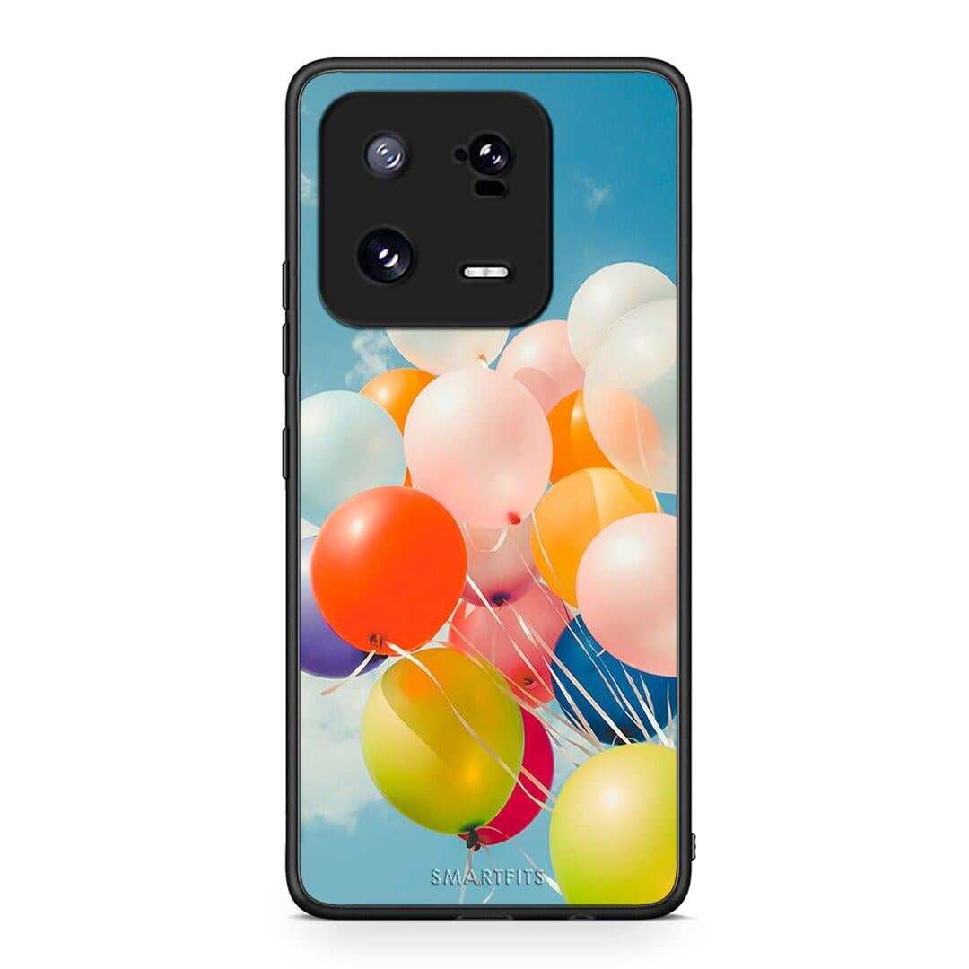 Θήκη Xiaomi 13 Colorful Balloons από τη Smartfits με σχέδιο στο πίσω μέρος και μαύρο περίβλημα | Xiaomi 13 Colorful Balloons Case with Colorful Back and Black Bezels