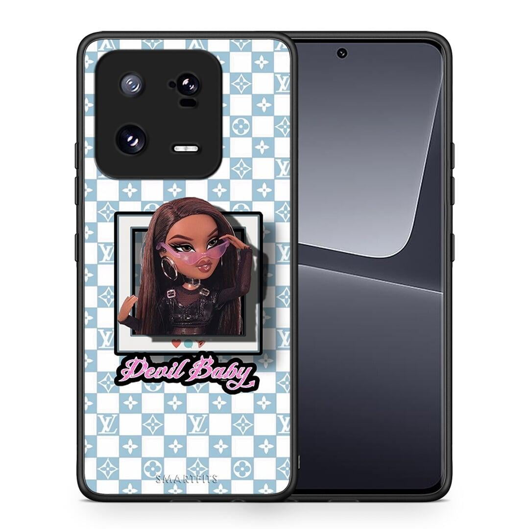 Θήκη Xiaomi 13 Pro Devil Baby από τη Smartfits με σχέδιο στο πίσω μέρος και μαύρο περίβλημα | Xiaomi 13 Pro Devil Baby Case with Colorful Back and Black Bezels
