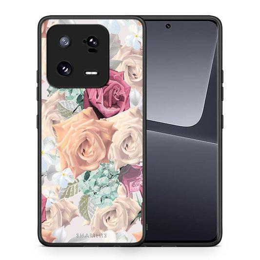Θήκη Xiaomi 13 Pro Floral Bouquet από τη Smartfits με σχέδιο στο πίσω μέρος και μαύρο περίβλημα | Xiaomi 13 Pro Floral Bouquet Case with Colorful Back and Black Bezels