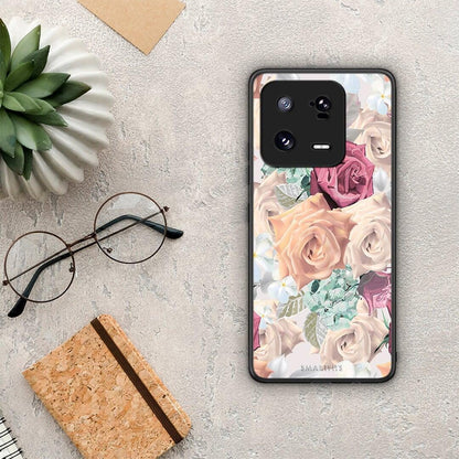 Θήκη Xiaomi 13 Pro Floral Bouquet από τη Smartfits με σχέδιο στο πίσω μέρος και μαύρο περίβλημα | Xiaomi 13 Pro Floral Bouquet Case with Colorful Back and Black Bezels