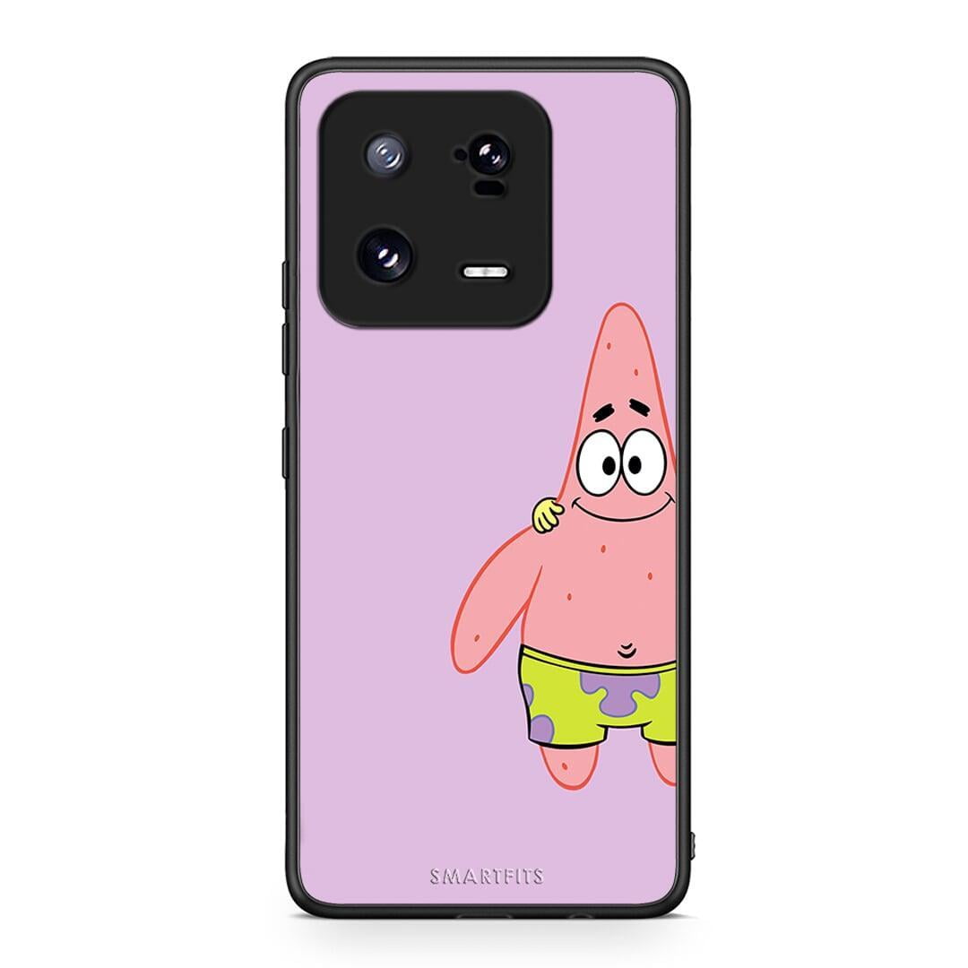 Θήκη Xiaomi 13 Friends Patrick από τη Smartfits με σχέδιο στο πίσω μέρος και μαύρο περίβλημα | Xiaomi 13 Friends Patrick Case with Colorful Back and Black Bezels
