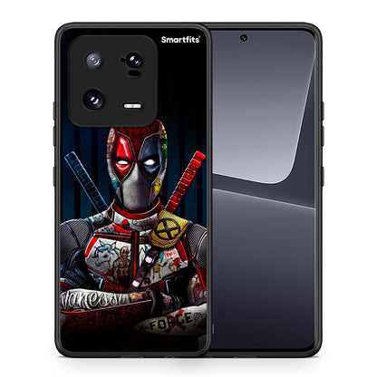 Θήκη Xiaomi 13 Funny Guy από τη Smartfits με σχέδιο στο πίσω μέρος και μαύρο περίβλημα | Xiaomi 13 Funny Guy Case with Colorful Back and Black Bezels