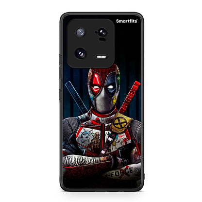 Θήκη Xiaomi 13 Funny Guy από τη Smartfits με σχέδιο στο πίσω μέρος και μαύρο περίβλημα | Xiaomi 13 Funny Guy Case with Colorful Back and Black Bezels