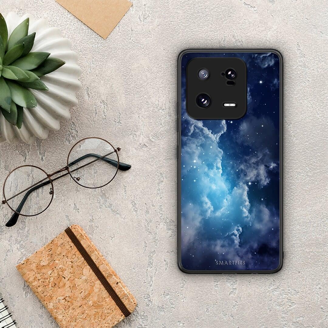 Θήκη Xiaomi 13 Pro Galactic Blue Sky από τη Smartfits με σχέδιο στο πίσω μέρος και μαύρο περίβλημα | Xiaomi 13 Pro Galactic Blue Sky Case with Colorful Back and Black Bezels