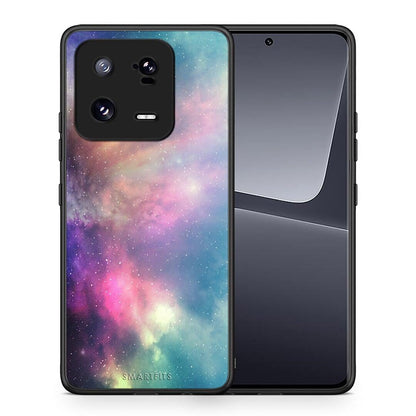 Θήκη Xiaomi 13 Pro Galactic Rainbow από τη Smartfits με σχέδιο στο πίσω μέρος και μαύρο περίβλημα | Xiaomi 13 Pro Galactic Rainbow Case with Colorful Back and Black Bezels