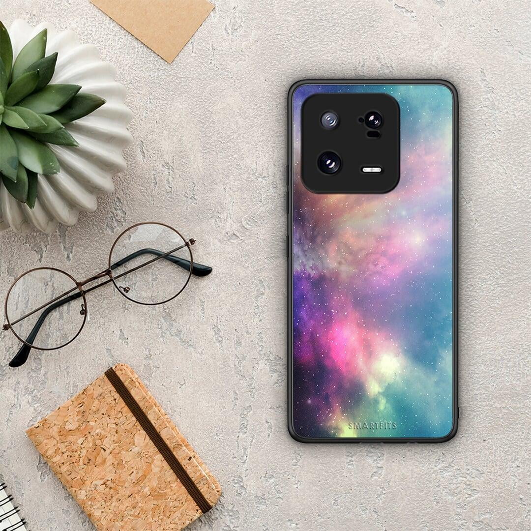 Θήκη Xiaomi 13 Pro Galactic Rainbow από τη Smartfits με σχέδιο στο πίσω μέρος και μαύρο περίβλημα | Xiaomi 13 Pro Galactic Rainbow Case with Colorful Back and Black Bezels