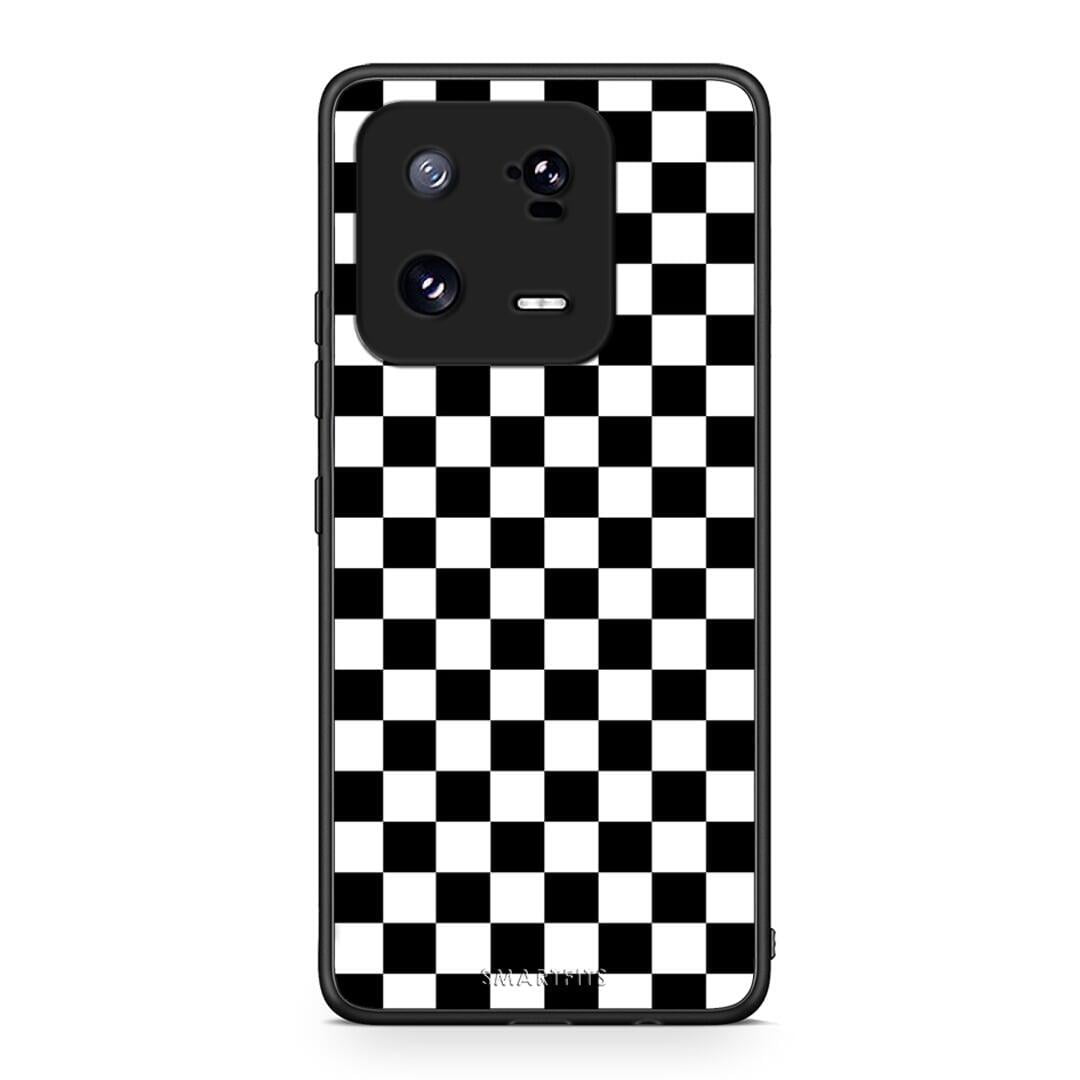 Θήκη Xiaomi 13 Pro Geometric Squares από τη Smartfits με σχέδιο στο πίσω μέρος και μαύρο περίβλημα | Xiaomi 13 Pro Geometric Squares Case with Colorful Back and Black Bezels